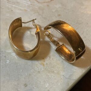 18K Gold  Filled Hoop Earrings